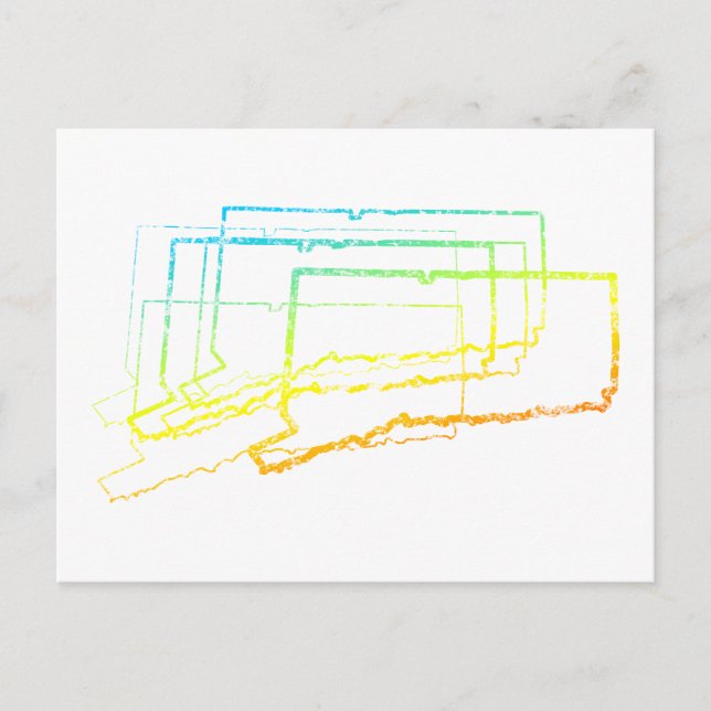 Postal desenfoque de frío de conexión (Anverso)