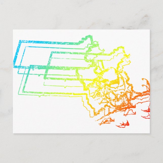 Postal desenfoque de massachusetts (Anverso)