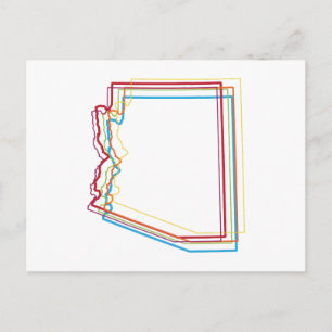 Postal desenfoque del orgullo de arizona