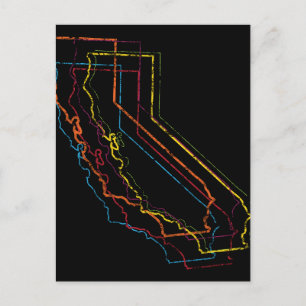 Postal desenfoque del orgullo de california