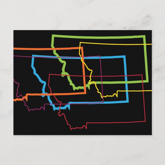 Postal desenfoque del orgullo de montana (Anverso)