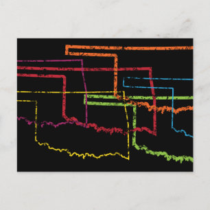 Postal desenfoque del orgullo de oklahoma