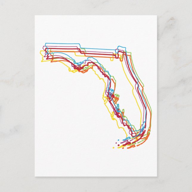 Postal desenfoque del orgullo florida (Anverso)