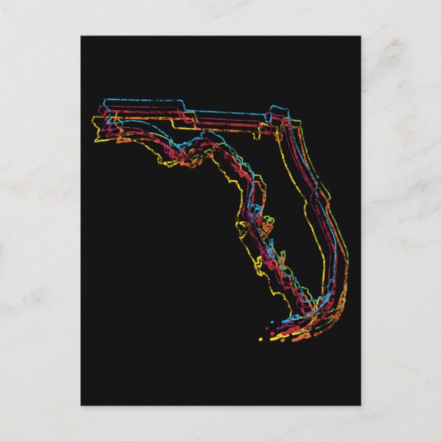 Postal desenfoque del orgullo florida (Anverso)