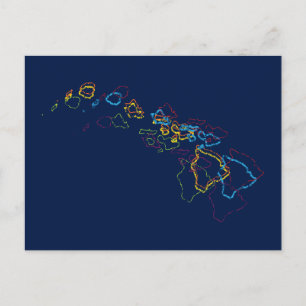 Postal desenfoque del orgullo hawaiano