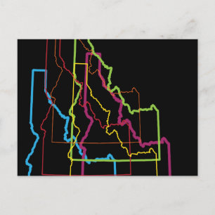 Postal desenfoque del orgullo idaho