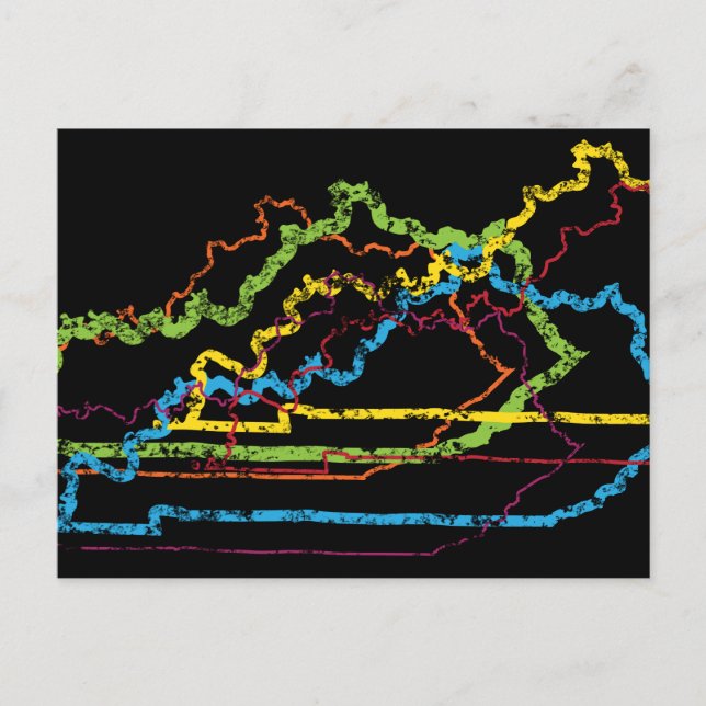 Postal desenfoque del orgullo kentucky (Anverso)