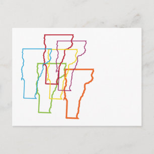 Postal desenfoque del orgullo vermont