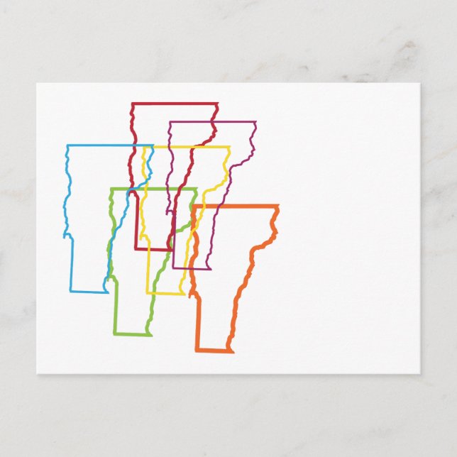 Postal desenfoque del orgullo vermont (Anverso)