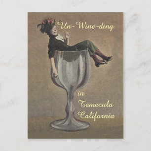 Postal Desenvolvimiento de la diversión Vino Gal Vino Gal