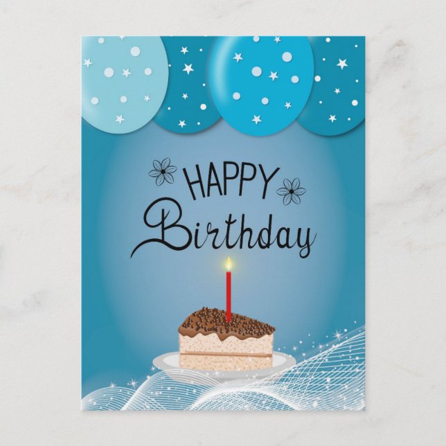 Postal Deseo de cumpleaños (Anverso)