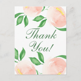 Postal Deseo Floral Rosa Melocotón Chic