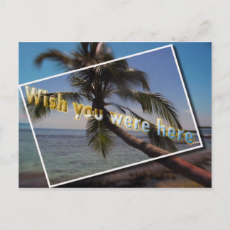 Postal Deseos caribeños que estuviste aquí: Postcard