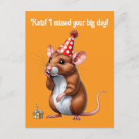 Deseos de Cumpleaños Atrasados con una Rata Linda