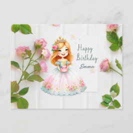 Postal Deseos de Cumpleaños de Princesa