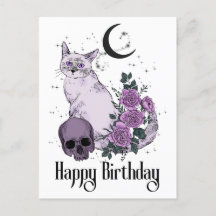 Deseos de cumpleaños góticos para gato Goth