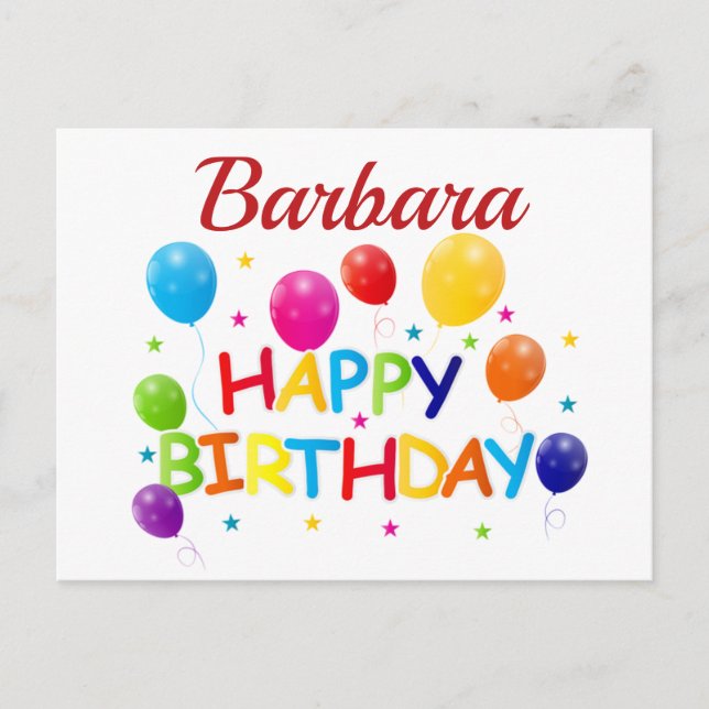 Postal Deseos de cumpleaños personalizados (Anverso)