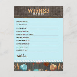 Postal Deseos De Los Niños De La Calabaza De Caída Baby S