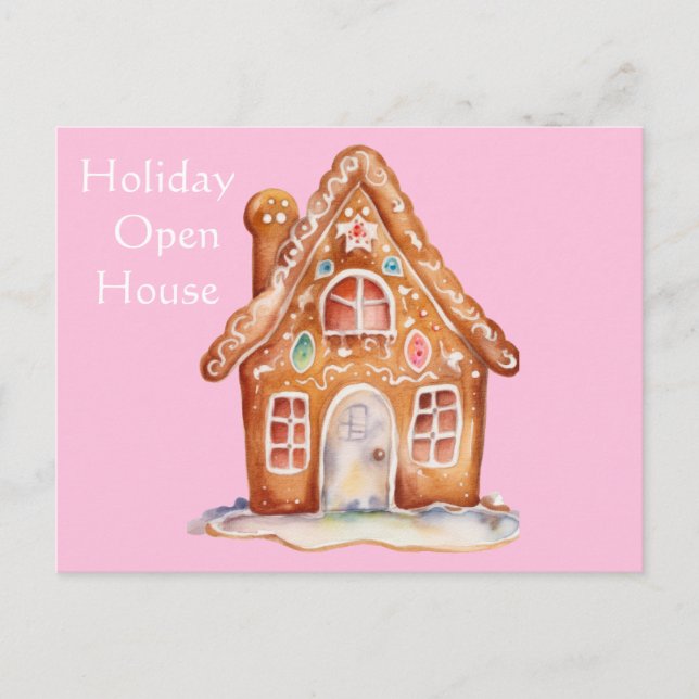 Postal Deseos de pan de jengibre (Anverso)