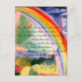 Postal Deseos del arcoiris
