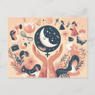 Postal Deseos del Día Internacional de la Mujer