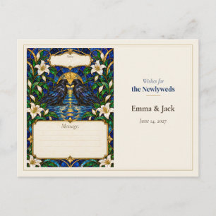 Postal Deseos del Libro de Invitados de Boda Cuervo