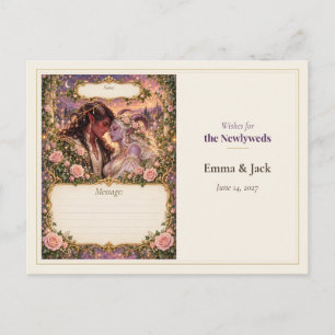 Postal Deseos del Libro de Invitados de Boda de Demonio