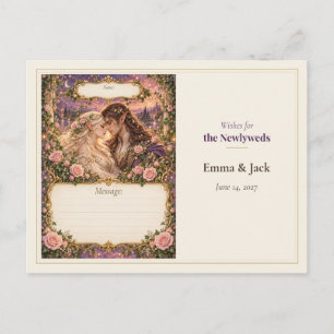Postal Deseos del Libro de Invitados de Boda de Elfos