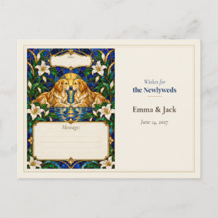 Postal Deseos del Libro de Invitados de Boda de Perro