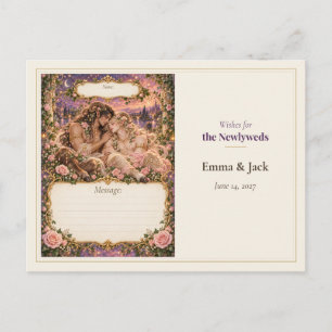Postal Deseos del Libro de Invitados de Boda de Sátiro