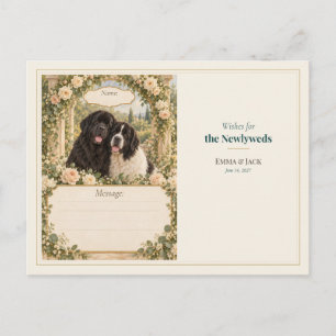 Postal Deseos del Libro de Invitados de Boda de Terranova