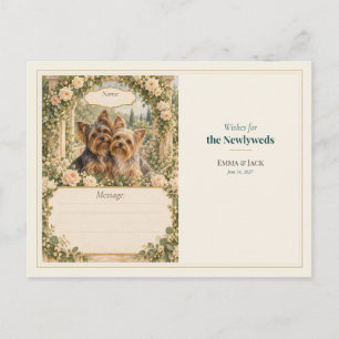 Postal Deseos del Libro de Invitados de Boda de Yorkshire