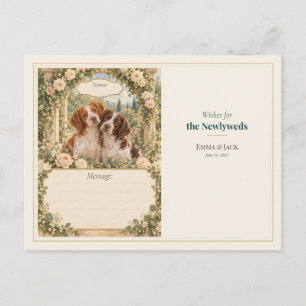 Postal Deseos del Libro de Invitados de Boda del Brittany