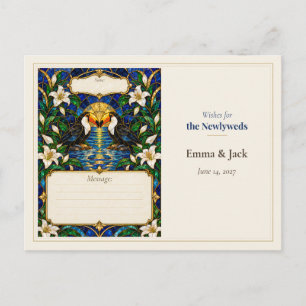 Postal Deseos del libro de invitados de la boda del tucán