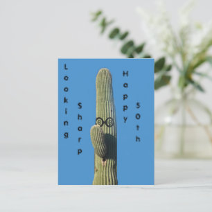 Postal Deseos Divertidos de Cumpleaños Cactus Humor