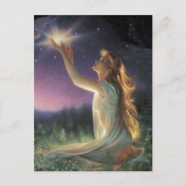 Postal Deseos Entre Las Estrellas (Anverso)