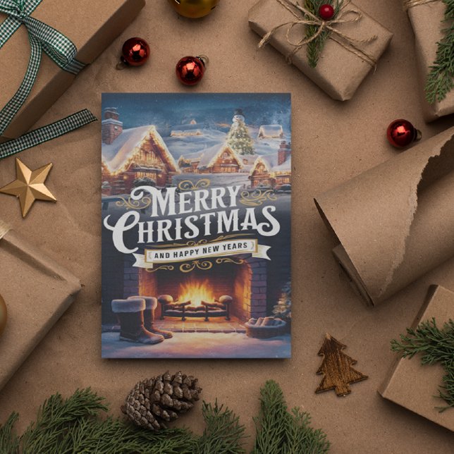 Postal Deseos espumosos por la Feliz Navidad (Subido por el creador)