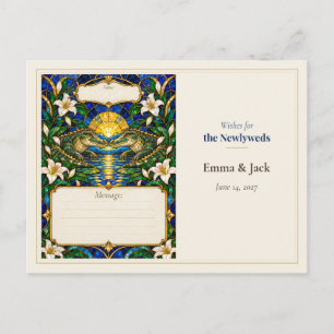 Postal Deseos para el Libro de Invitados de Boda de Cocod