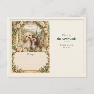 Postal Deseos para el Libro de Invitados de Boda de Havan