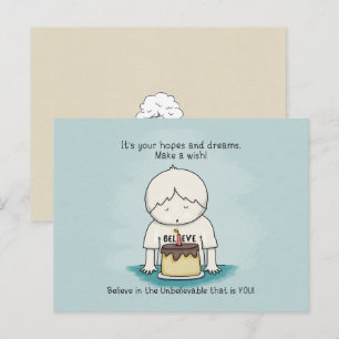 Postal Deseos son esperanzas y Dreams Postcard