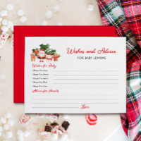 Deseos y consejos de Santa Baby Shower