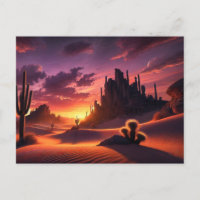 Desert Dusk - Postcard
