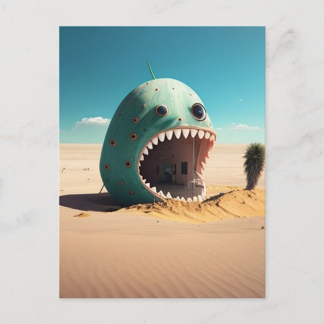 Postal Desert monster house (Anverso)