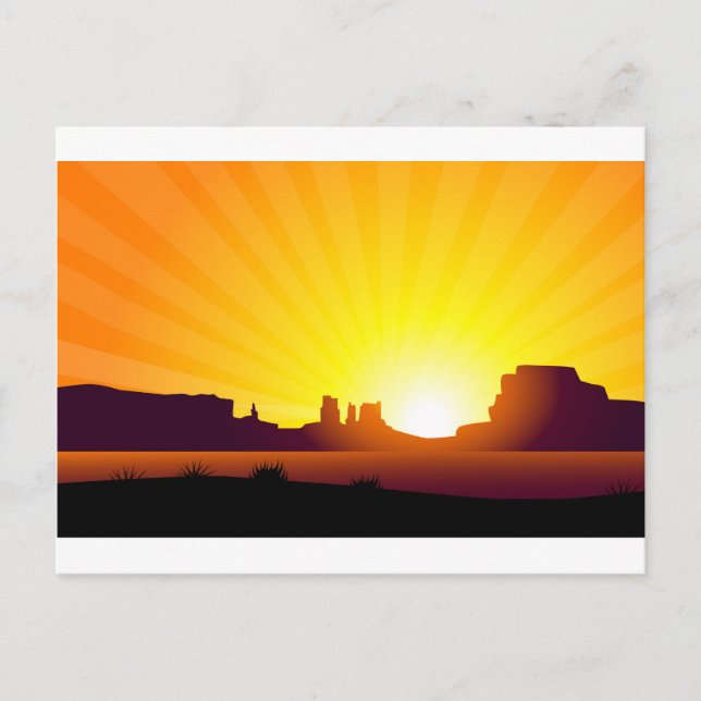 Postal Desert Sunrise (Anverso)