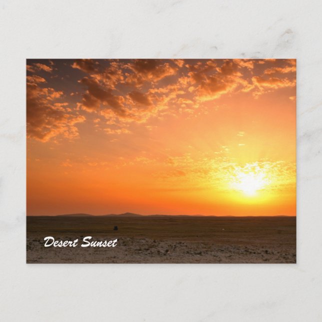 Postal Desert Sunset (Anverso)