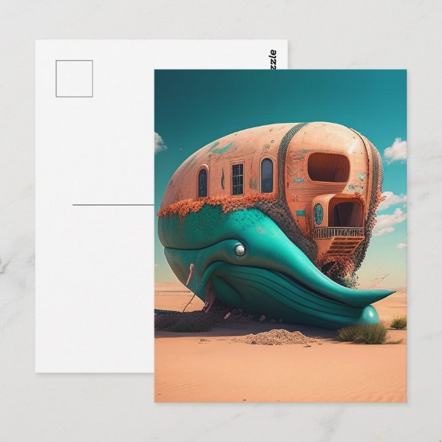 Postal Desert whale house (Anverso / Reverso)