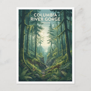 Postal Desfiladero del río Columbia Oregon Recuerdo de vi