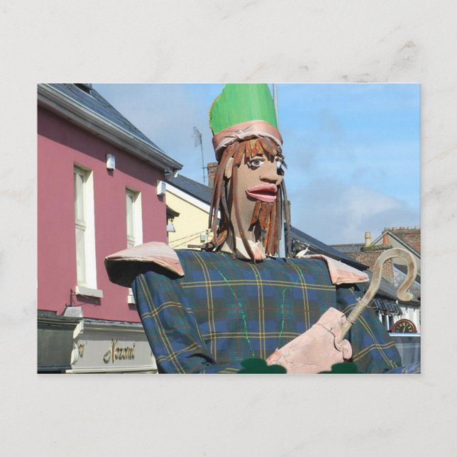 Postal Desfile de Día de Sta. Patrocinadores en Ennis - I (Anverso)