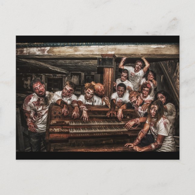 Postal desfile de éxito zombie (Anverso)