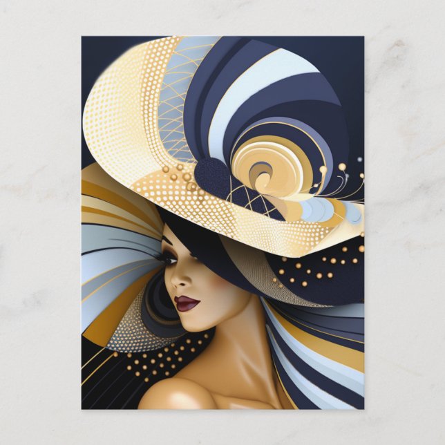 POSTAL DESFILE DE GORRAS DE FANCY #9 (Anverso)